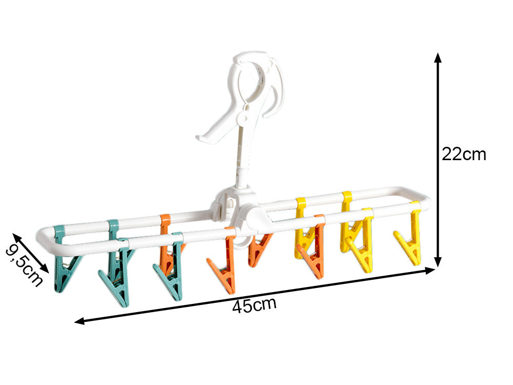 Džiovyklė kojinėms, apatiniams drabužiams, drabužių pakaba kabinti 12 smeigtukų rinkinys
