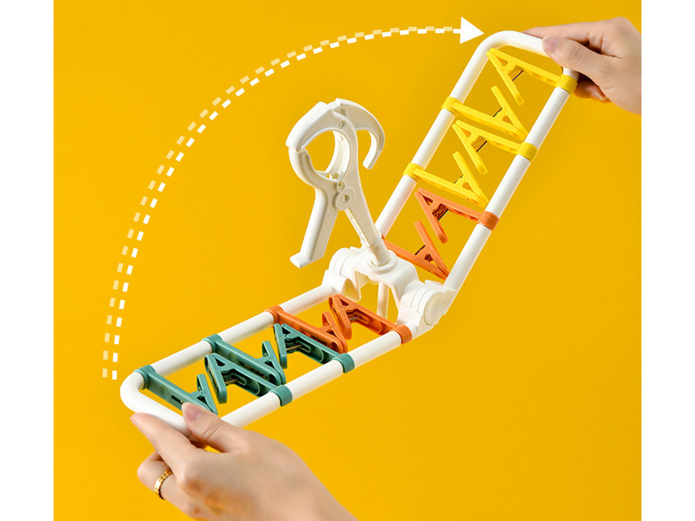 Džiovyklė kojinėms, apatiniams drabužiams, drabužių pakaba kabinti 12 smeigtukų rinkinys