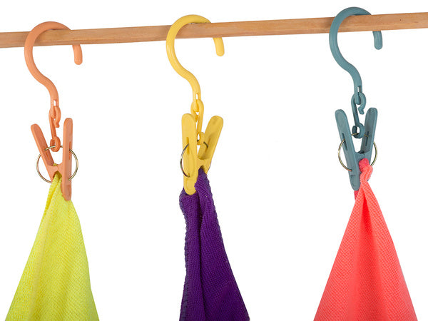 Spaustukas su kabliuku 3 dalių skalbinių džiovinimo spaustukas