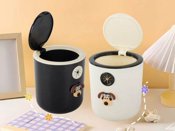 Mini šiukšliadėžė šuniui vaikų kambaryje 2l spustelėkite mažas patogus