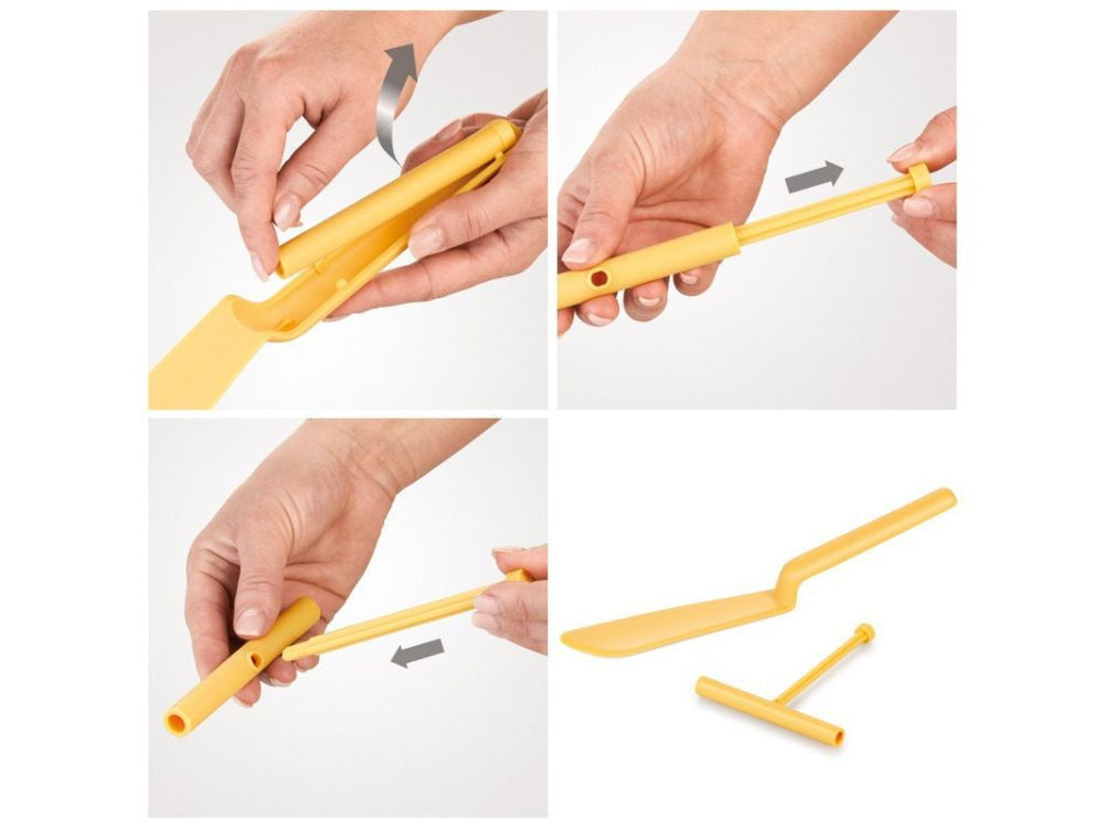 Mentele blynų omletui su smeigtuku