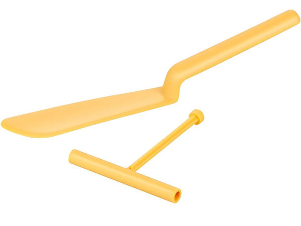 Mentele blynų omletui su smeigtuku