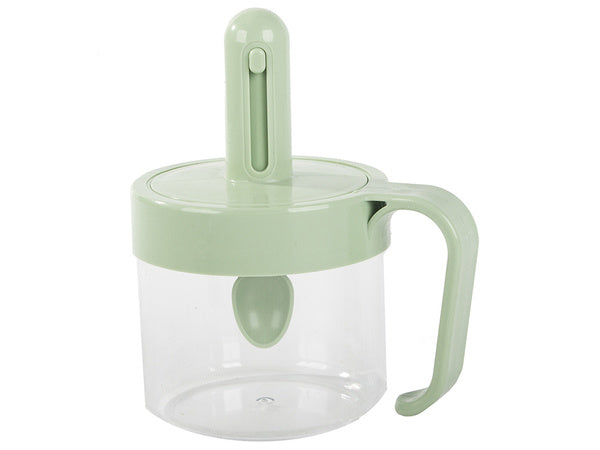 Virtuvės prieskonių indas su maisto šaukštu puodelis su ausies užraktu