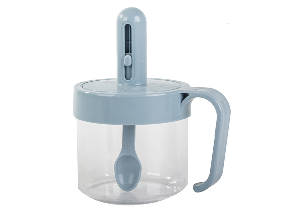 Virtuvės prieskonių indas su maisto šaukštu puodelis su ausies užraktu