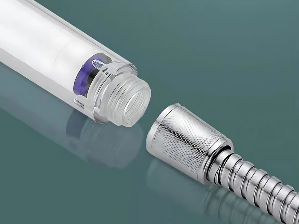 Dušo ragelis su keičiamu turbo filtru ir ventiliatoriumi