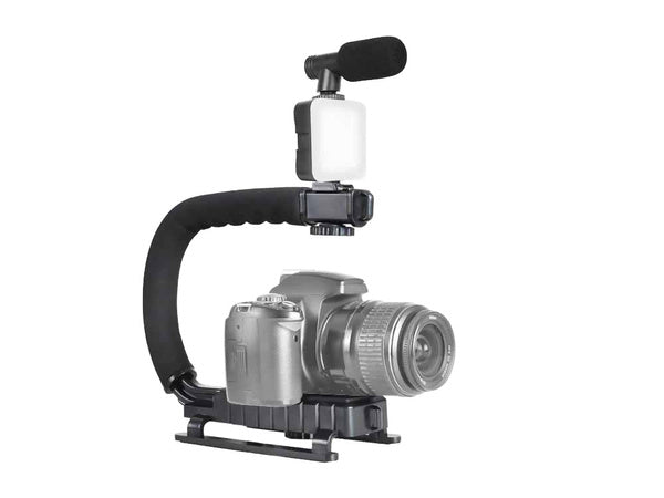 Vaizdo įrašymo rinkinys vaizdo įrašymo trikojis mikrofonas telefono laikiklis