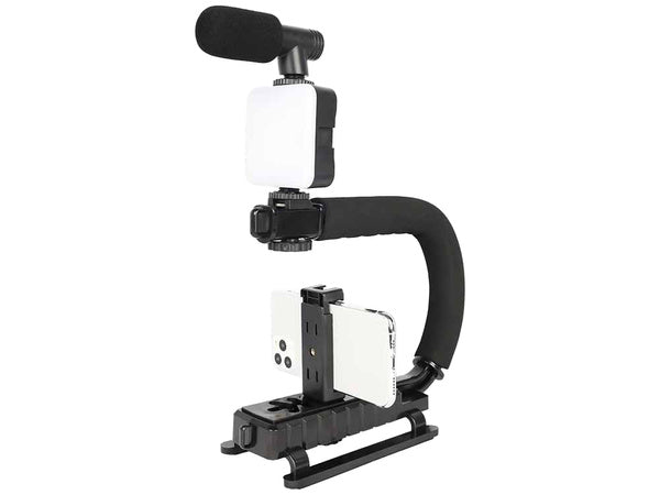 Vaizdo įrašymo rinkinys vaizdo įrašymo trikojis mikrofonas telefono laikiklis