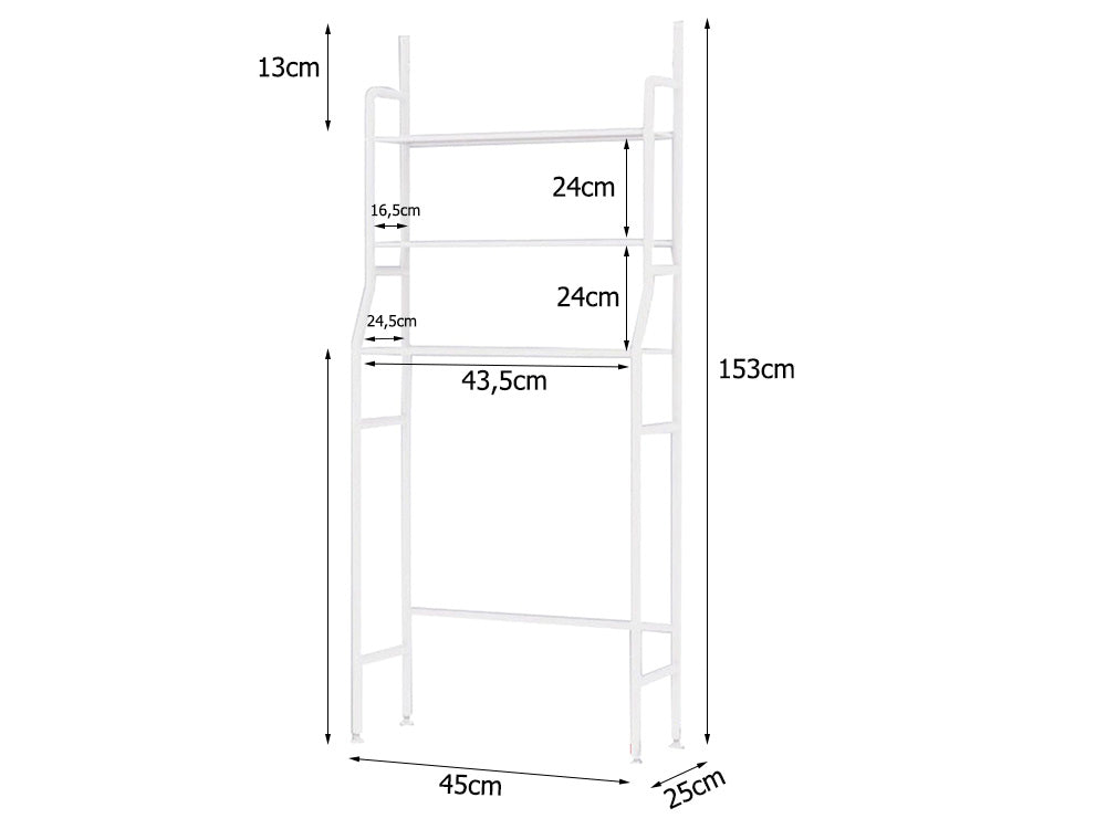 Lentyna virš tualeto klozeto sėdynės vonios kambario spintelės lentyna 3 lentynos