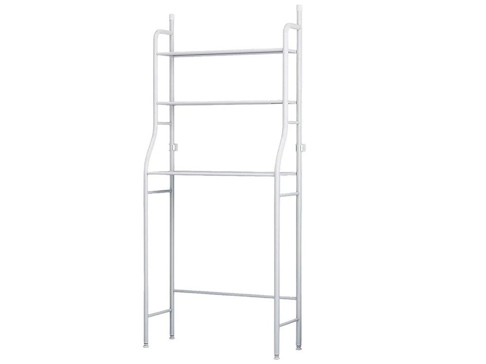 Nuolatinė lentyna virš skalbimo mašinos skalbinių stovas vonios kambario spintelė 3 lentynos