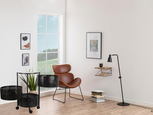 Virtuvės lentynos spinta ant ratukų mobilus vežimėlis stalas 3 pakopų krepšys