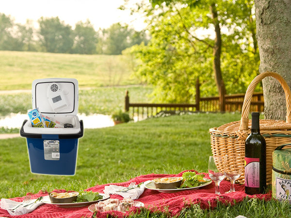 Kelioninis šaldytuvas 12v 230v 26l šildymo funkcija namuose didelis