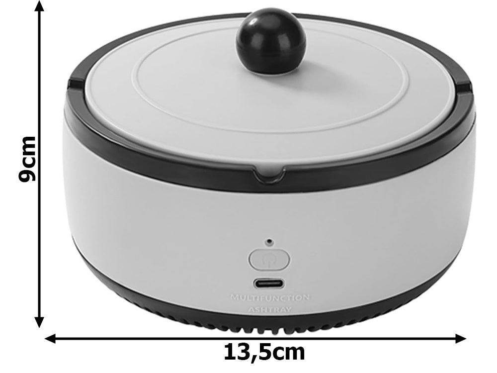 Pažangus automobilio peleninės savaime užgęstantis bekvapis valiklis, Pilka, Szín, Szürke