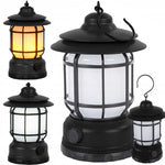 Kempingo kempingo lempa įkraunamas led usb turistinis kablys žibintuvėlis, Juoda, Szín, Fekete