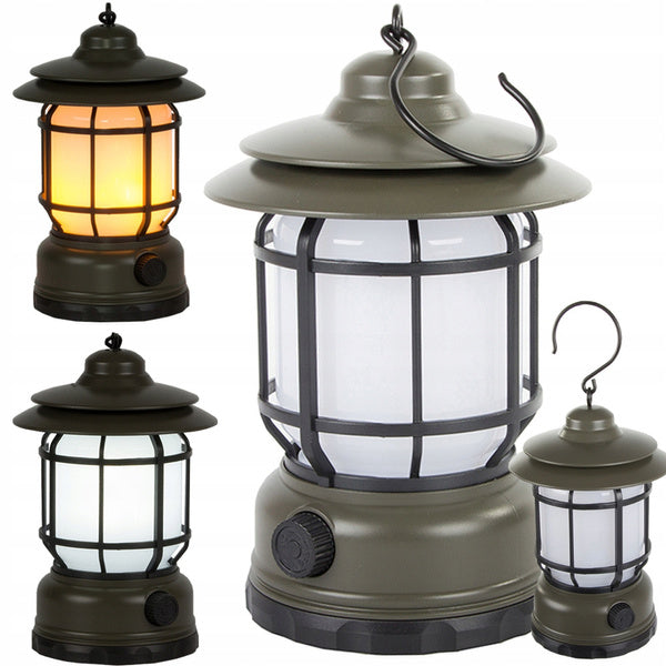 Kempingo kempingo lempa įkraunamas led usb turistinis kablys žibintuvėlis, Žalia, Szín, Zöld