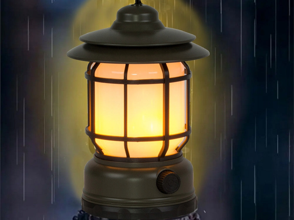 Kempingo kempingo lempa įkraunamas led usb turistinis kablys žibintuvėlis, Žalia, Szín, Zöld