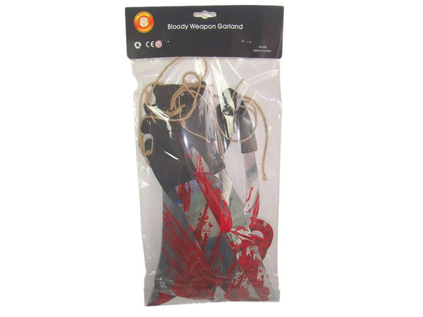 Halloween girland 2m taskiniai įrankiai taskiniai halloween dekoracija