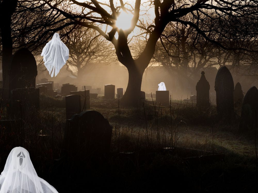 Helovino dekoracijos pakabinama dekoracija vaiduoklis baltas šauksmas skeletas vaiduoklis 65cm