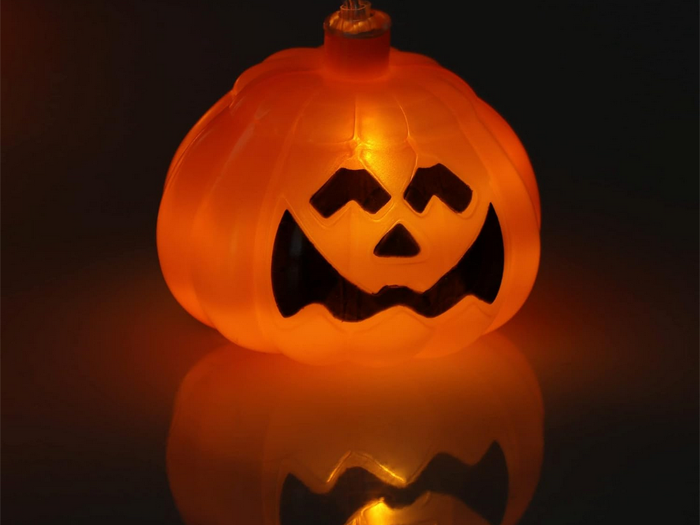 Žibintai 10 vadovaujama pakabinti moliūgai helovinas 200cm šviečianti dekoracija moliūgų dekoracija