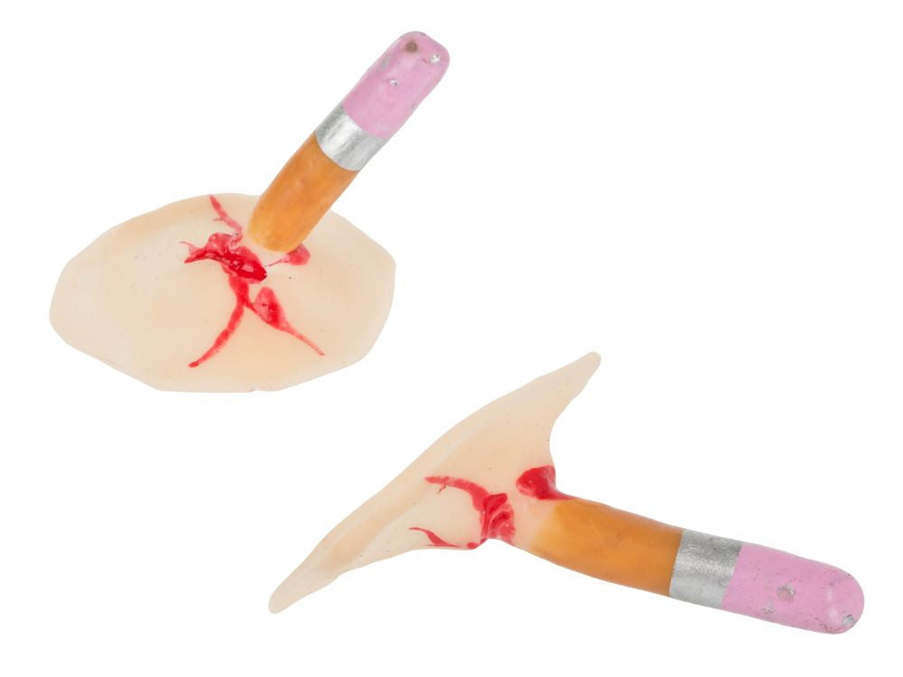 Netikrų žaizdų makiažo rinkinys helovino makiažo rinkinys su krauju, įstrigusiu pieštuku