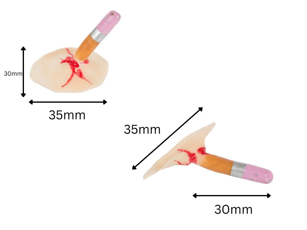 Netikrų žaizdų makiažo rinkinys helovino makiažo rinkinys su krauju, įstrigusiu pieštuku