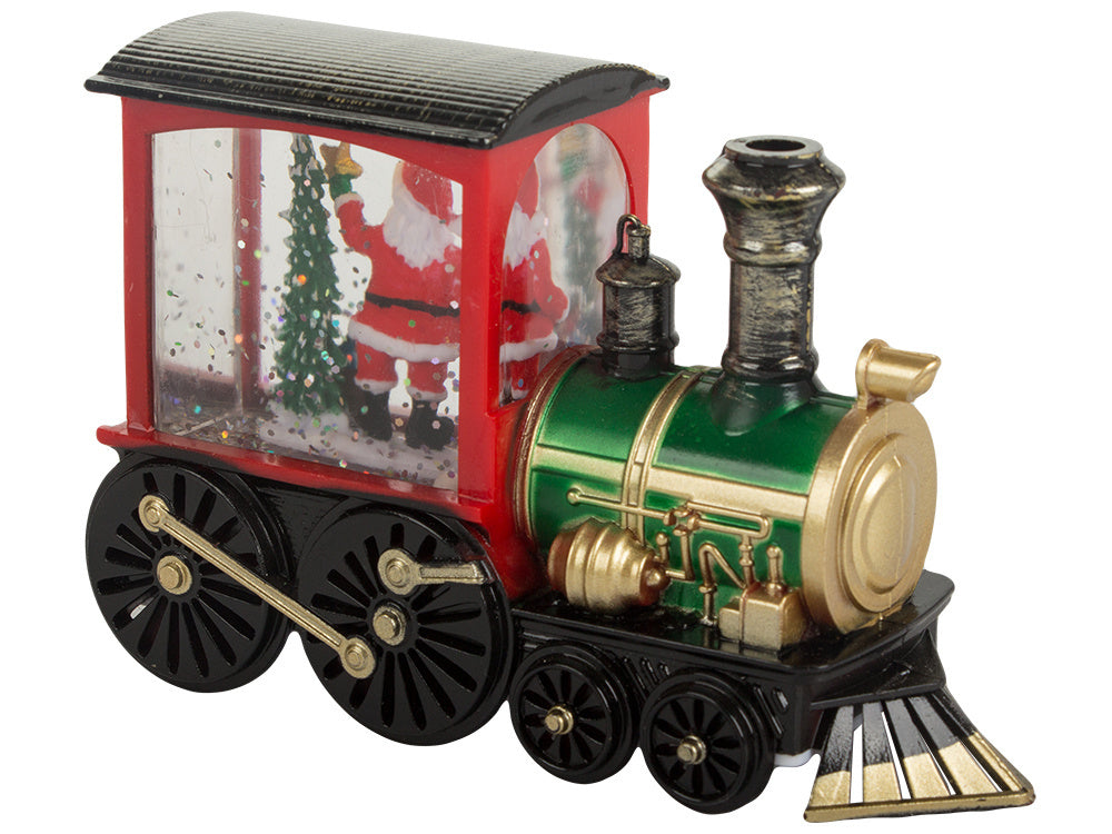 Kalėdinis žibintas žibintas dekoracijos vadovaujama dekoracija vitražas lokomotyvas