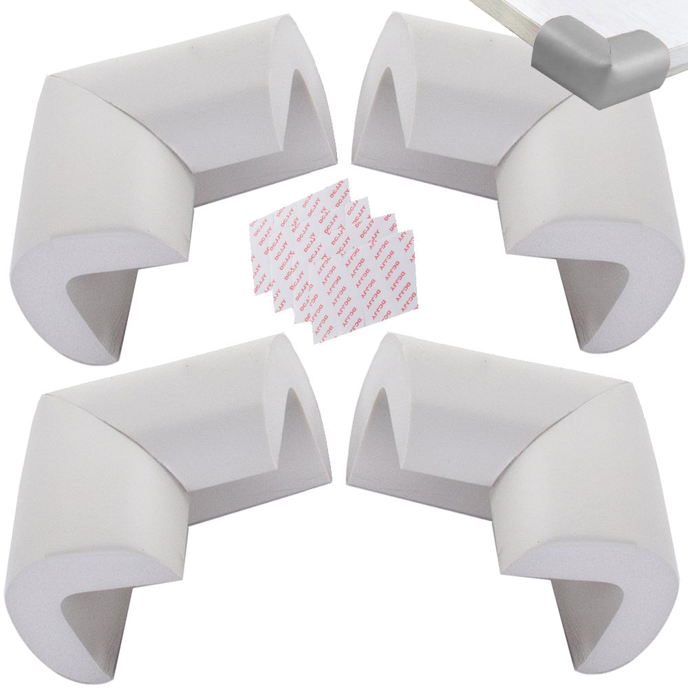 Baldų kampų apsaugos priemonės baldų kampams pilki lipdukai x4, Pilka, Szín, Szürke