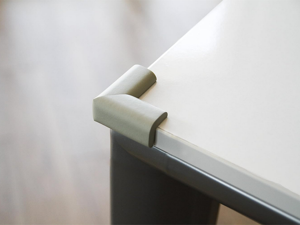 Baldų kampų apsaugos priemonės baldų kampams pilki lipdukai x4, Pilka, Szín, Szürke