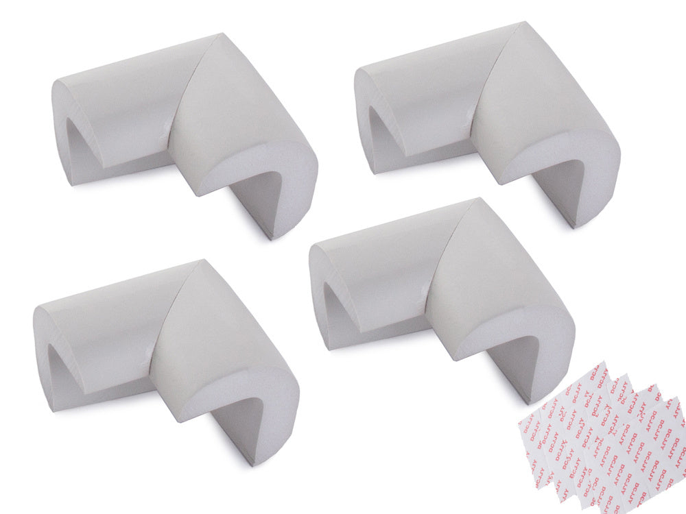 Baldų kampų apsaugos priemonės baldų kampams pilki lipdukai x4, Pilka, Szín, Szürke