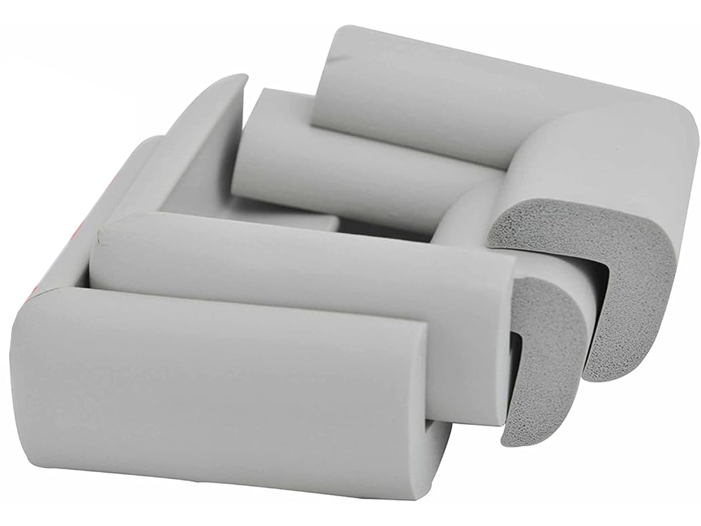 Baldų kampų apsaugos priemonės baldų kampams pilki lipdukai x4, Pilka, Szín, Szürke