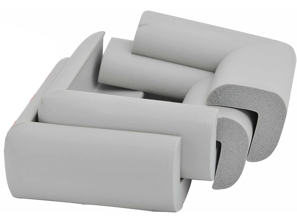 Baldų kampų apsaugos priemonės baldų kampams pilki lipdukai x4, Pilka, Szín, Szürke