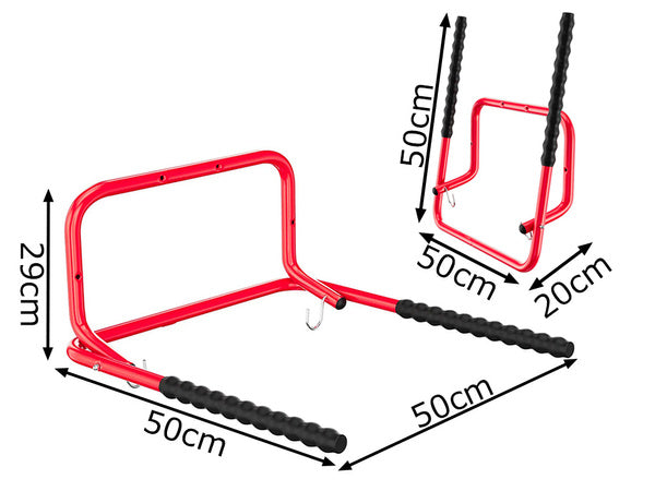 Kablys kablys dvigubas įrankių laikiklis dirbtuvės dviratis į garažą