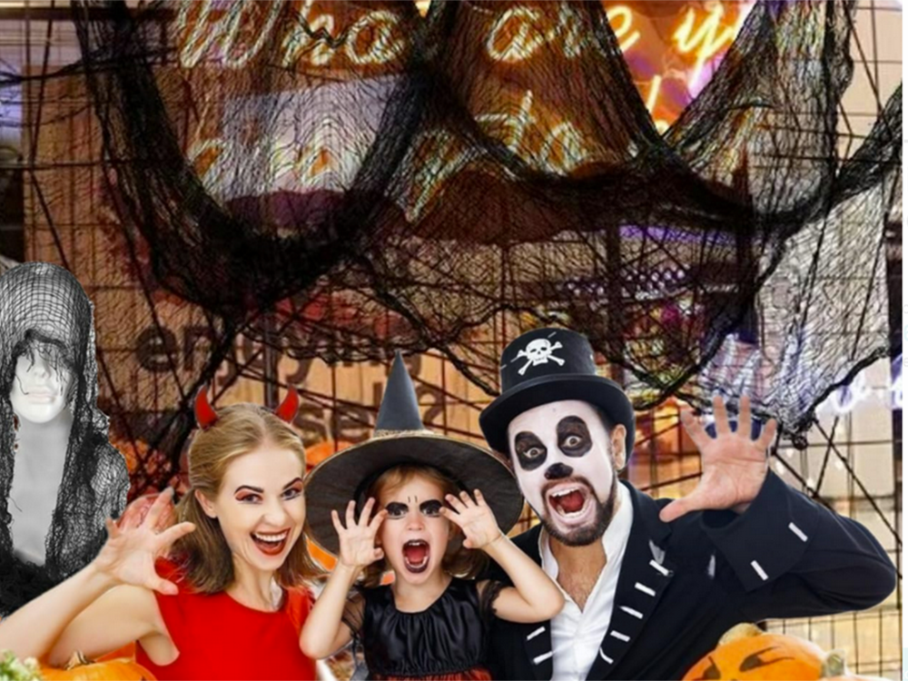 Dirbtinis didelis juodas voratinklis helovino dekoracijos 2 vnt.