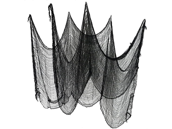 Dirbtinis didelis juodas voratinklis helovino dekoracijos 2 vnt.