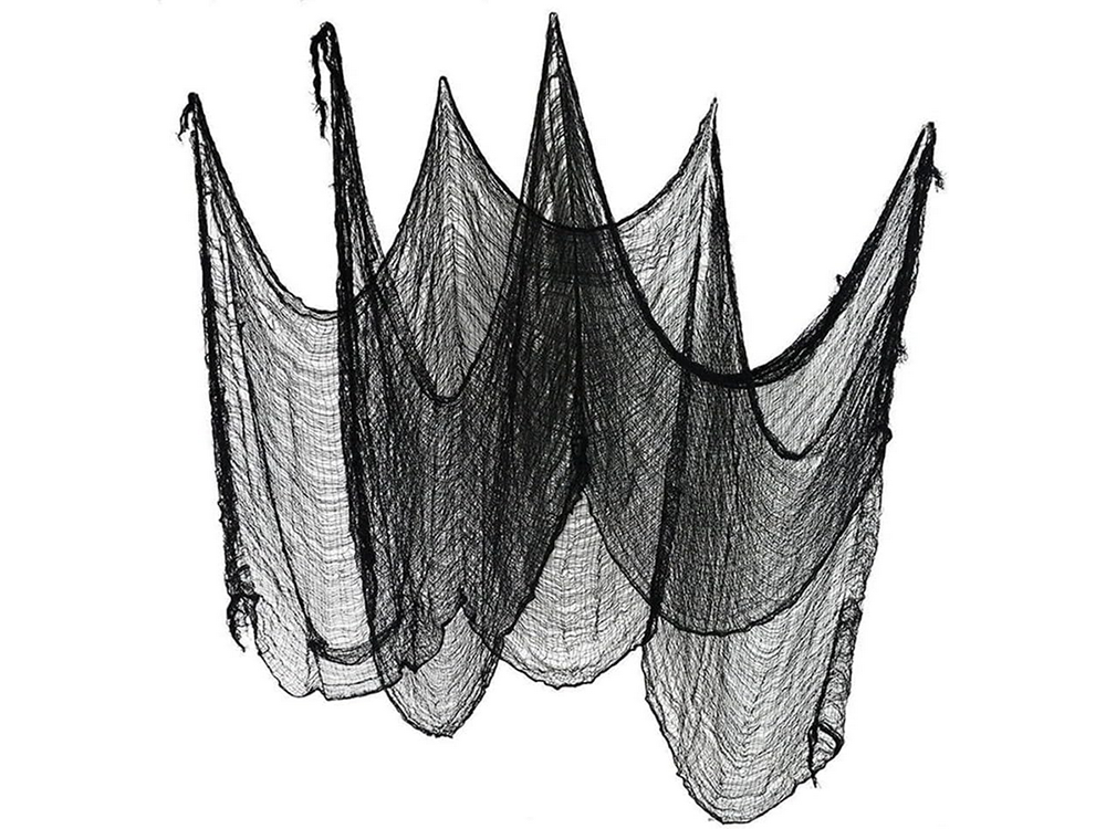 Dirbtinis didelis juodas voratinklis helovino dekoracijos 2 vnt.