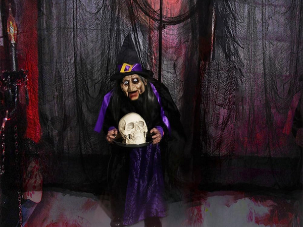 Dirbtinis didelis juodas voratinklis helovino dekoracijos 2 vnt.