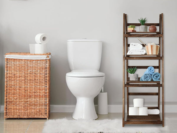 Gėlynas aukštas medinis vazonas 4 pakopų knygų spinta, Ruda, Szín, Barna