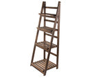 Gėlynas aukštas medinis vazonas 4 pakopų knygų spinta, Ruda, Szín, Barna