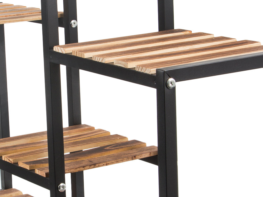 Gėlių vazonas aukštas medinis gėlių lovelis 3 pakopų knygų spinta