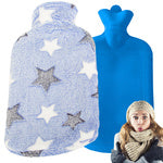 Guminis vandens šildytuvas dangtyje vandens šildytuvas pliušinės žvaigždės, Mėlyna, Szín, Kék