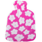 Termošildytuvas su dangteliu guminis pilvo šildytuvas su minkštu įdėklu, Balta ir rožinė, Szín, Fehér és rózsaszín