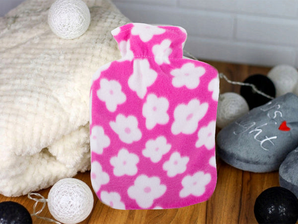 Termošildytuvas su dangteliu guminis pilvo šildytuvas su minkštu įdėklu, Balta ir rožinė, Szín, Fehér és rózsaszín