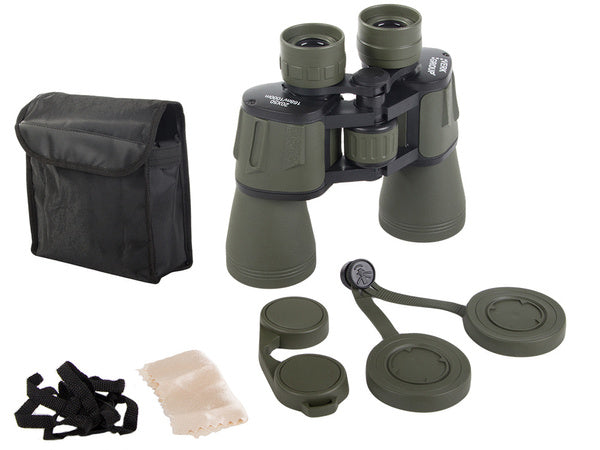 Kariniai medžiokliniai žiūronai priartinimo optika 20x50 išgyvenimo didelis turistinis