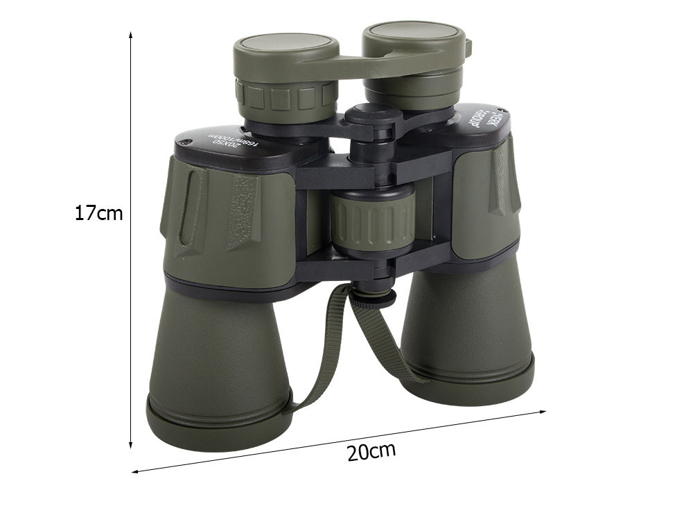 Kariniai medžiokliniai žiūronai priartinimo optika 20x50 išgyvenimo didelis turistinis