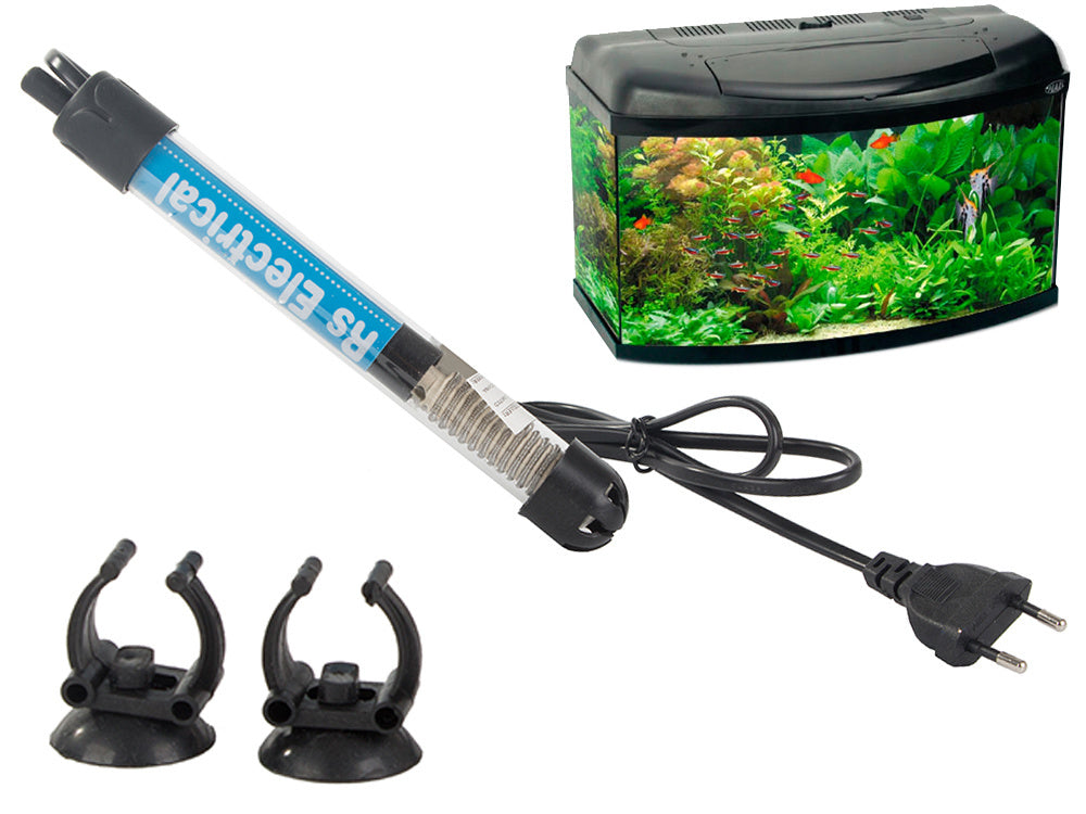 Akvariumo šildytuvas 50w temperatūros kontrolės termostatas efektyvus 50l šildymas