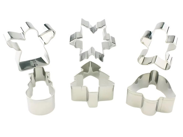 Kepimo skardos 6 dalių kalėdinių meduolių rinkinys plienas