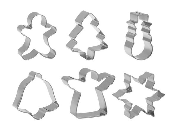 Kepimo skardos 6 dalių kalėdinių meduolių rinkinys plienas