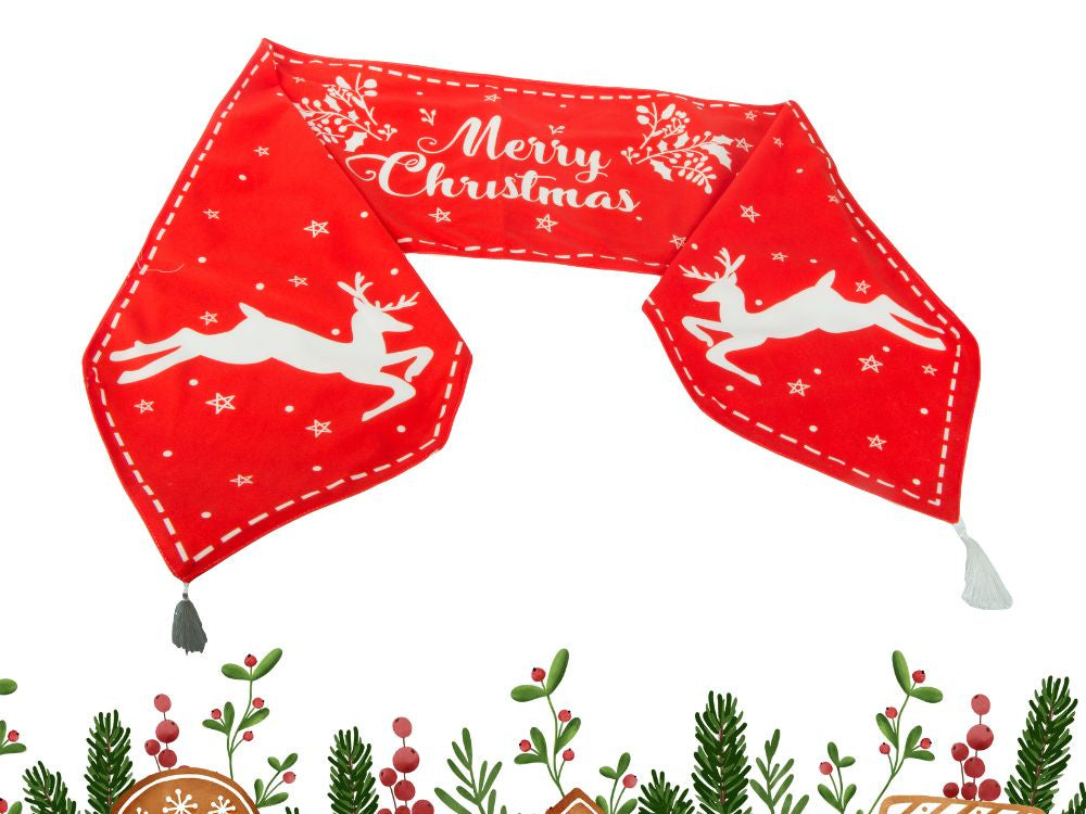 Kalėdinis stalo bėgikas kalėdų elnias 205x35cm