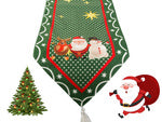 Kalėdinis žalias kalėdų stalo bėgikas 205x35cm