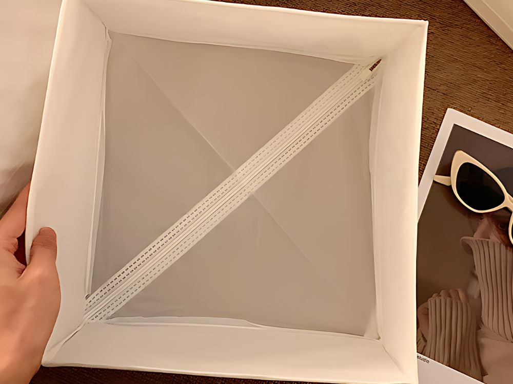 Tekstilinis organizatorius lininių drabužių batų stalčius baltas, Baltas, Szín, Fehér