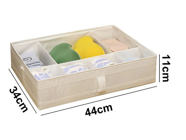 Apatinio trikotažo organizatoriaus kojinių stalčių spintos skirtukų įdėklas baltas, Baltas, Szín, Fehér